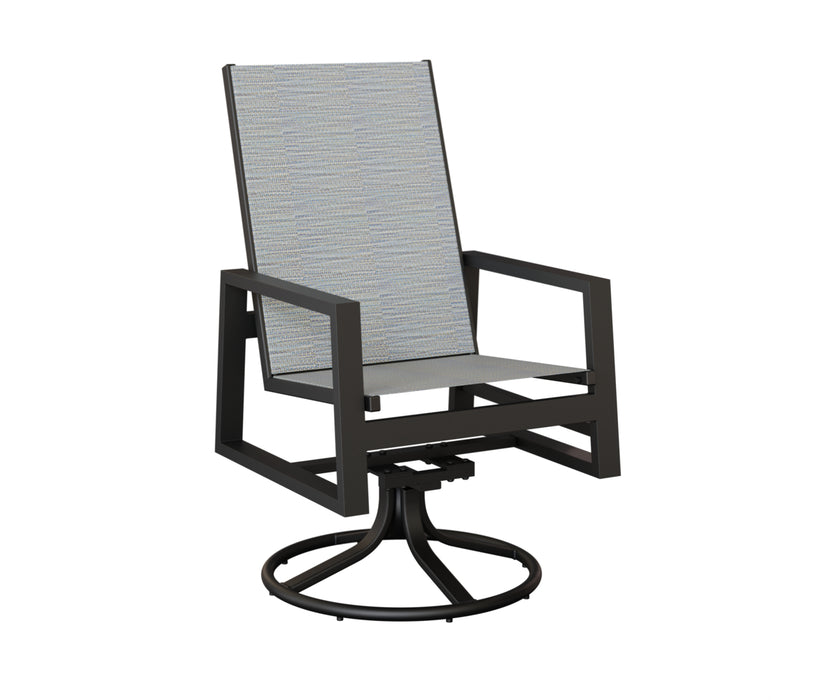 Berlin Gardens Vida High Back Swivel Rocker Dining Chair