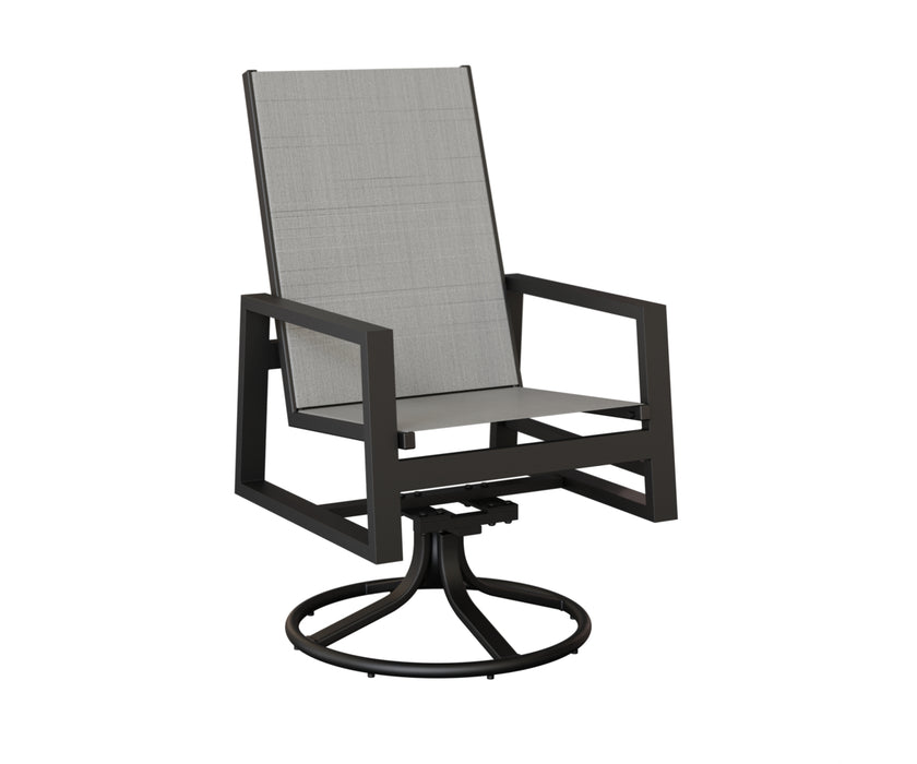 Berlin Gardens Vida High Back Swivel Rocker Dining Chair