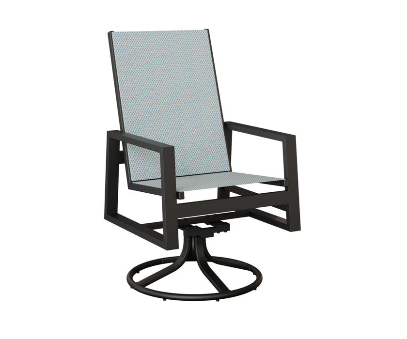 Berlin Gardens Vida High Back Swivel Rocker Dining Chair