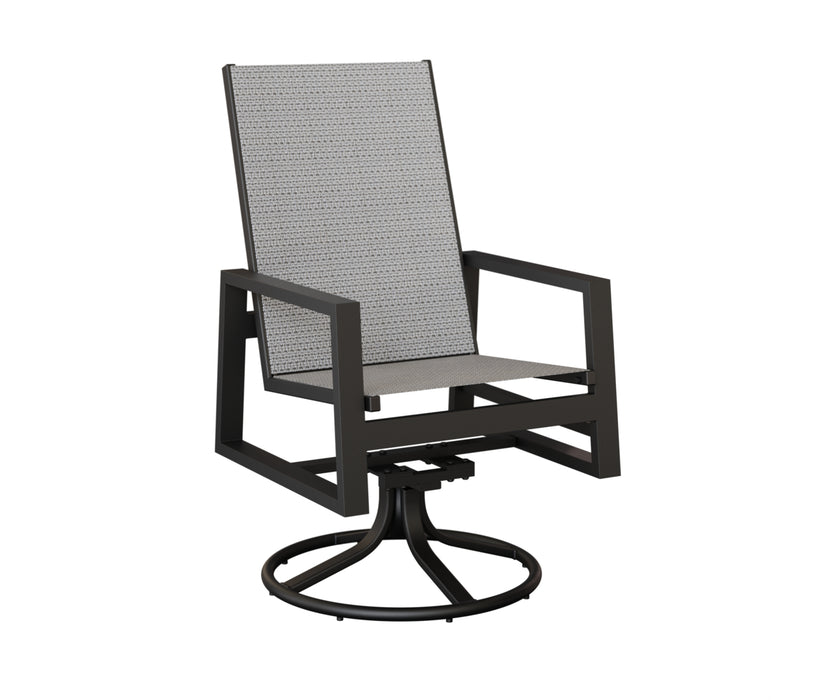 Berlin Gardens Vida High Back Swivel Rocker Dining Chair