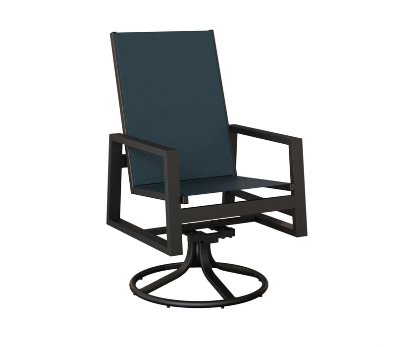 Berlin Gardens Vida High Back Swivel Rocker Dining Chair