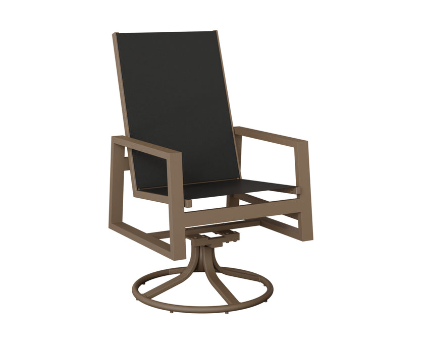 Berlin Gardens Vida High Back Swivel Rocker Dining Chair