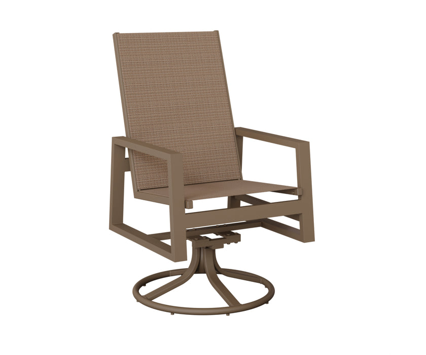 Berlin Gardens Vida High Back Swivel Rocker Dining Chair