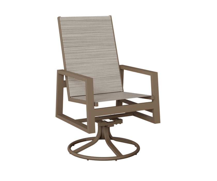 Berlin Gardens Vida High Back Swivel Rocker Dining Chair