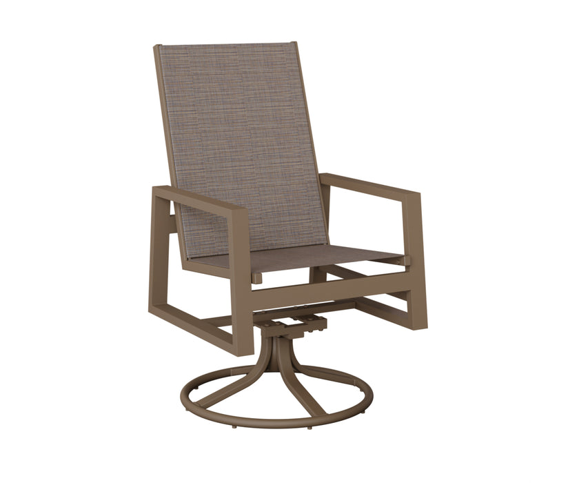 Berlin Gardens Vida High Back Swivel Rocker Dining Chair