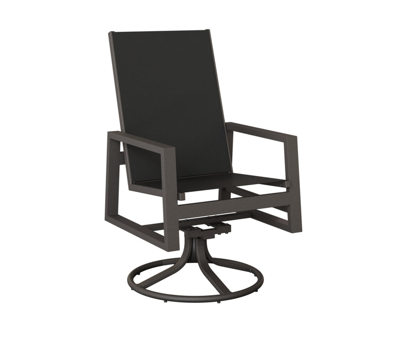 Berlin Gardens Vida High Back Swivel Rocker Dining Chair