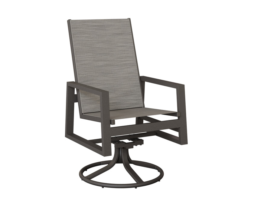 Berlin Gardens Vida High Back Swivel Rocker Dining Chair