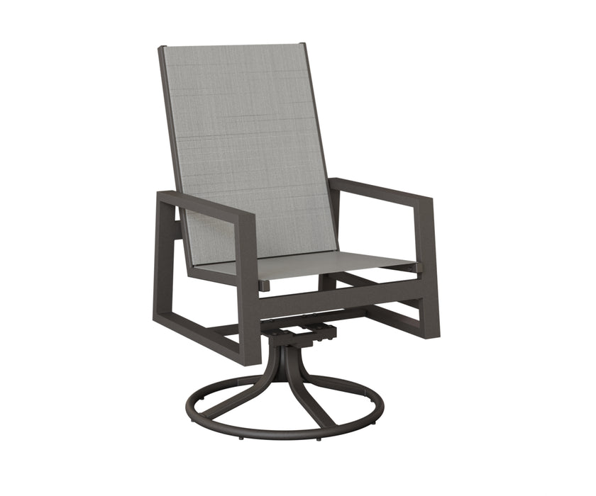 Berlin Gardens Vida High Back Swivel Rocker Dining Chair