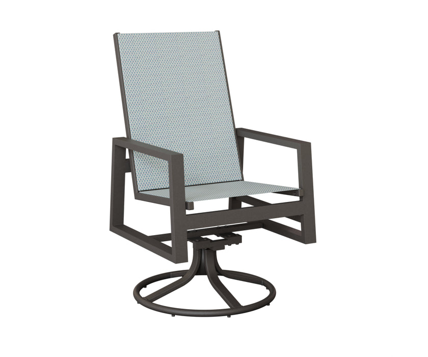 Berlin Gardens Vida High Back Swivel Rocker Dining Chair
