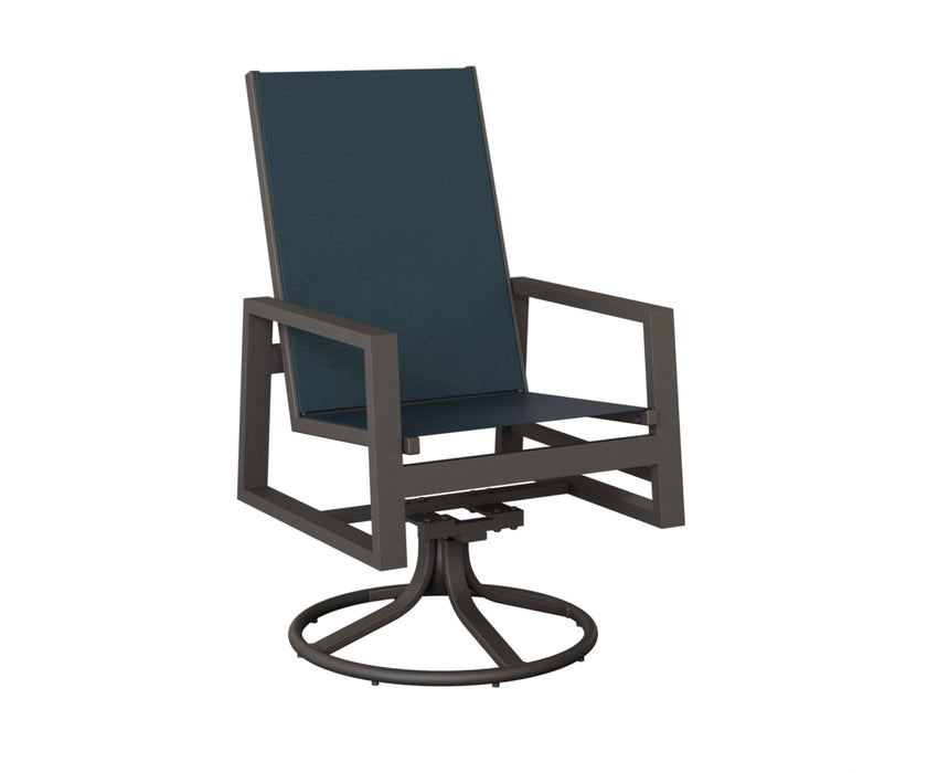 Berlin Gardens Vida High Back Swivel Rocker Dining Chair