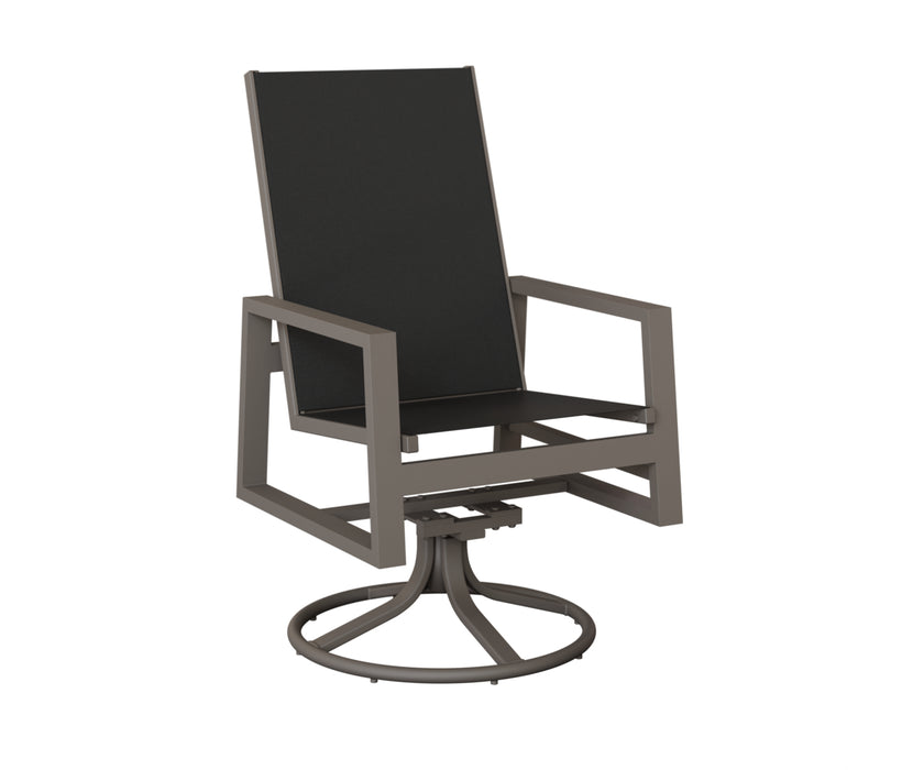 Berlin Gardens Vida High Back Swivel Rocker Dining Chair