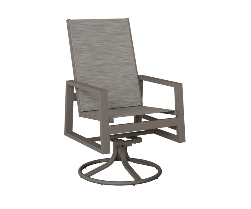 Berlin Gardens Vida High Back Swivel Rocker Dining Chair