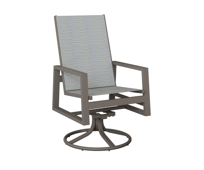 Berlin Gardens Vida High Back Swivel Rocker Dining Chair