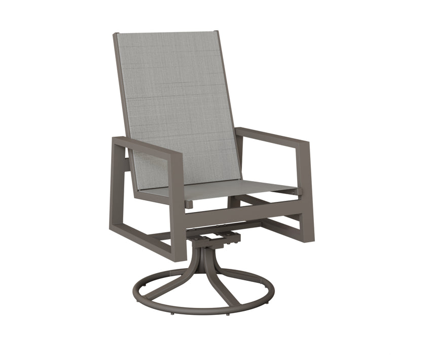 Berlin Gardens Vida High Back Swivel Rocker Dining Chair