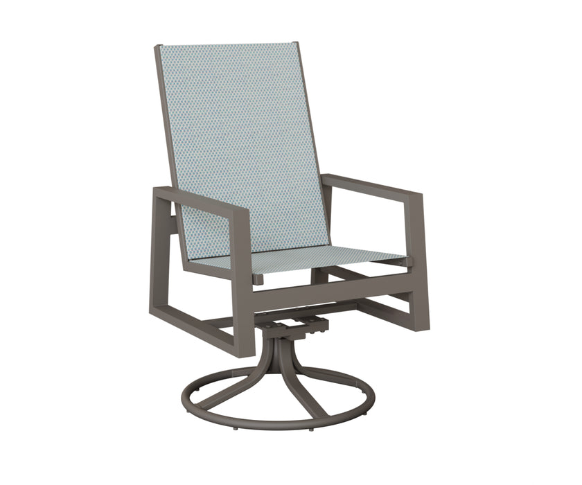 Berlin Gardens Vida High Back Swivel Rocker Dining Chair