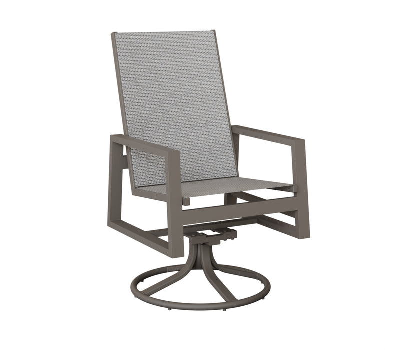 Berlin Gardens Vida High Back Swivel Rocker Dining Chair