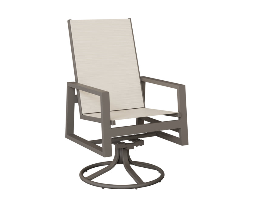 Berlin Gardens Vida High Back Swivel Rocker Dining Chair