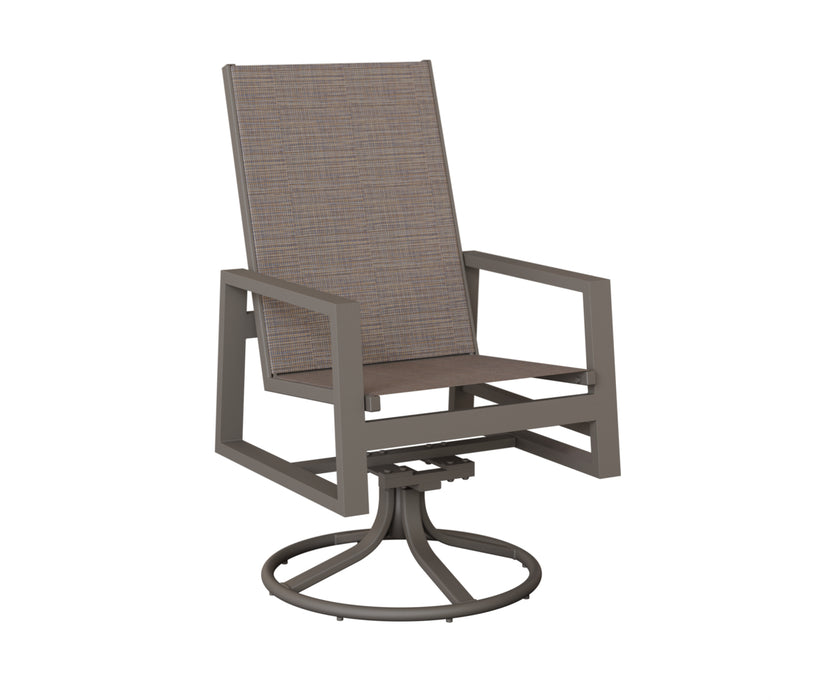 Berlin Gardens Vida High Back Swivel Rocker Dining Chair