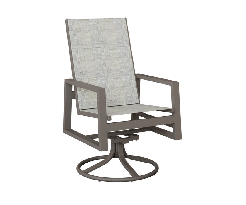 Berlin Gardens Vida High Back Swivel Rocker Dining Chair