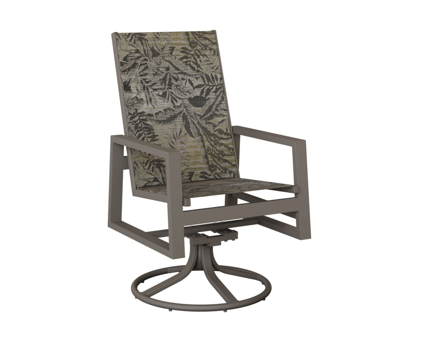Berlin Gardens Vida High Back Swivel Rocker Dining Chair