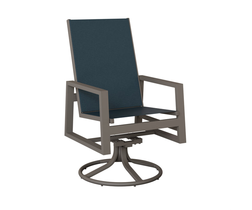 Berlin Gardens Vida High Back Swivel Rocker Dining Chair