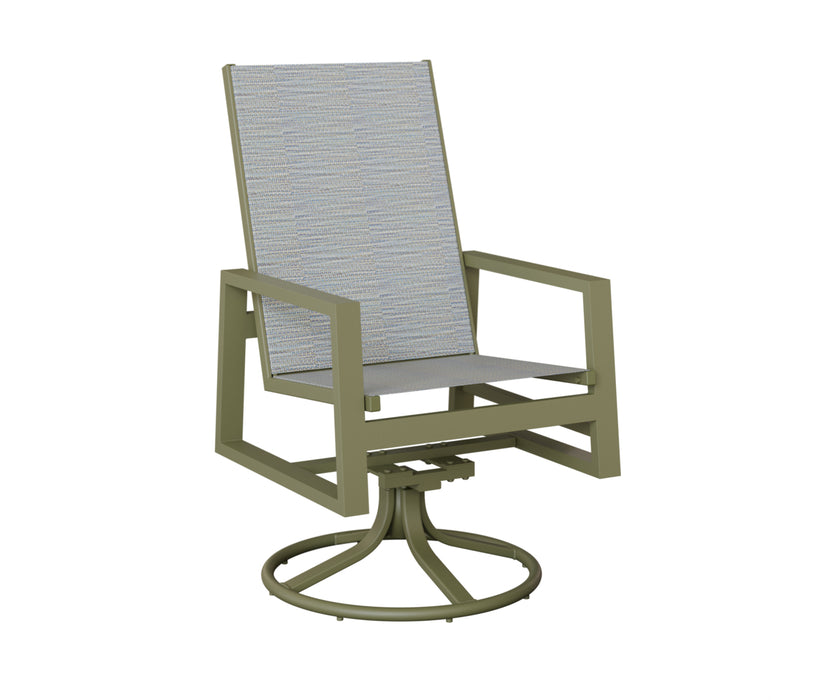 Berlin Gardens Vida High Back Swivel Rocker Dining Chair