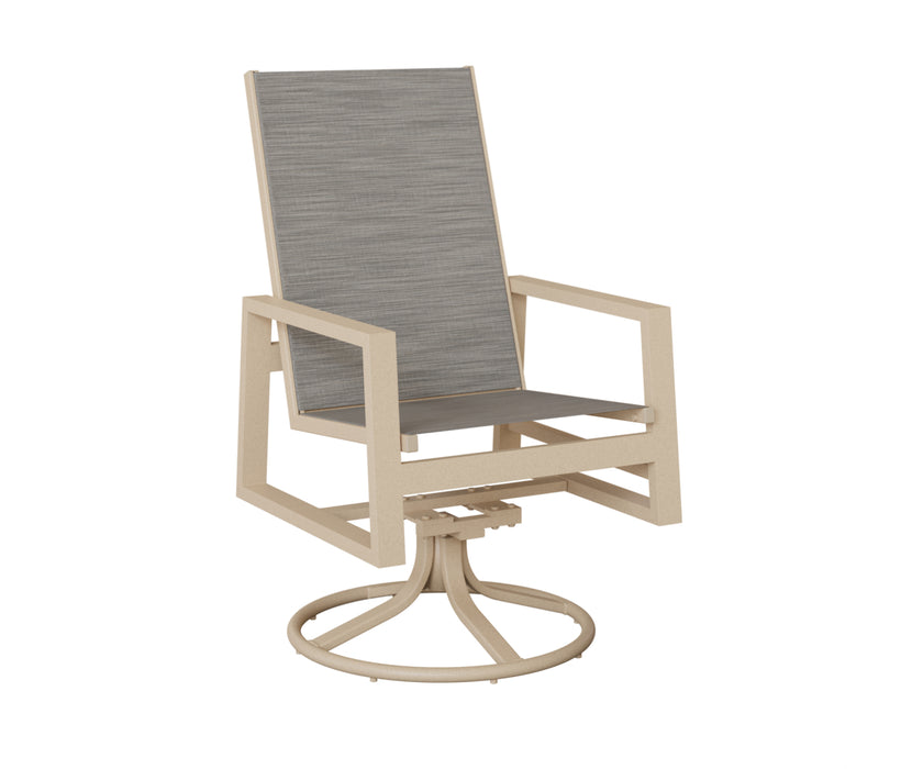 Berlin Gardens Vida High Back Swivel Rocker Dining Chair