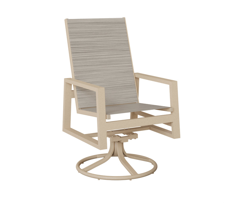 Berlin Gardens Vida High Back Swivel Rocker Dining Chair