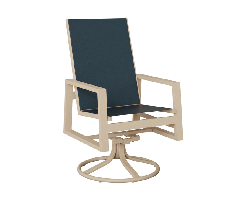 Berlin Gardens Vida High Back Swivel Rocker Dining Chair