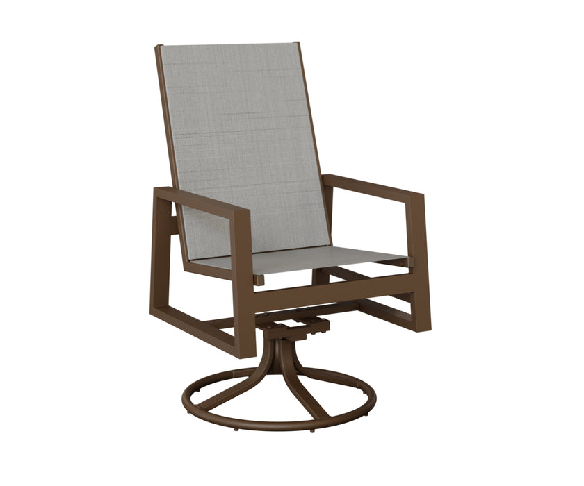 Berlin Gardens Vida High Back Swivel Rocker Dining Chair