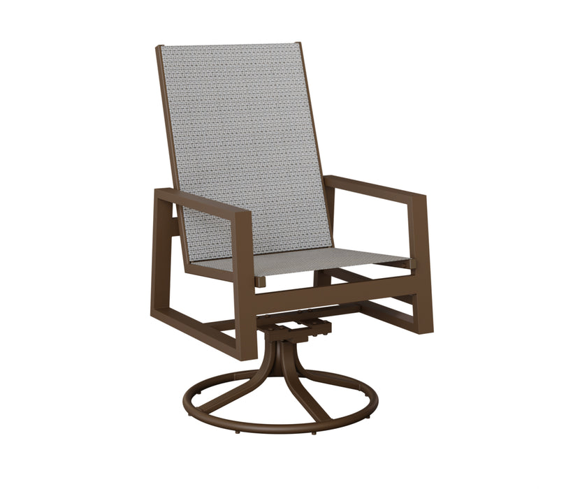 Berlin Gardens Vida High Back Swivel Rocker Dining Chair