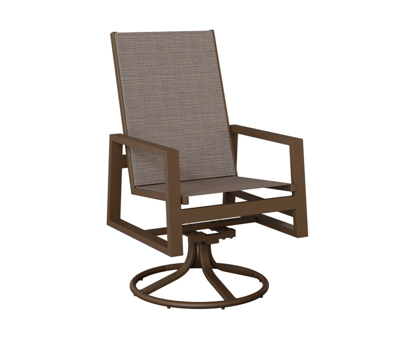 Berlin Gardens Vida High Back Swivel Rocker Dining Chair