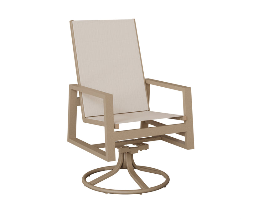 Berlin Gardens Vida High Back Swivel Rocker Dining Chair