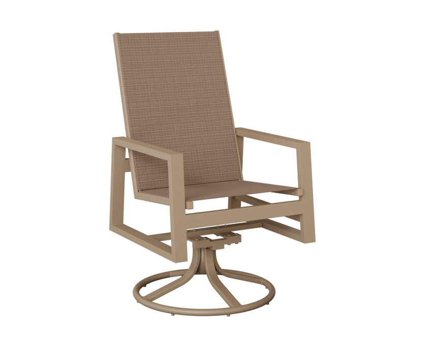 Berlin Gardens Vida High Back Swivel Rocker Dining Chair