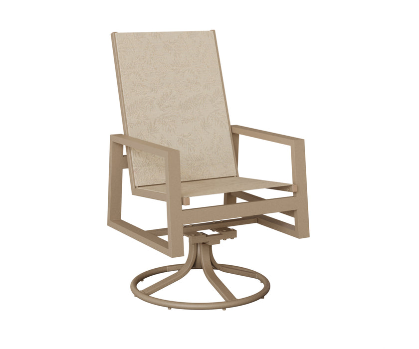 Berlin Gardens Vida High Back Swivel Rocker Dining Chair