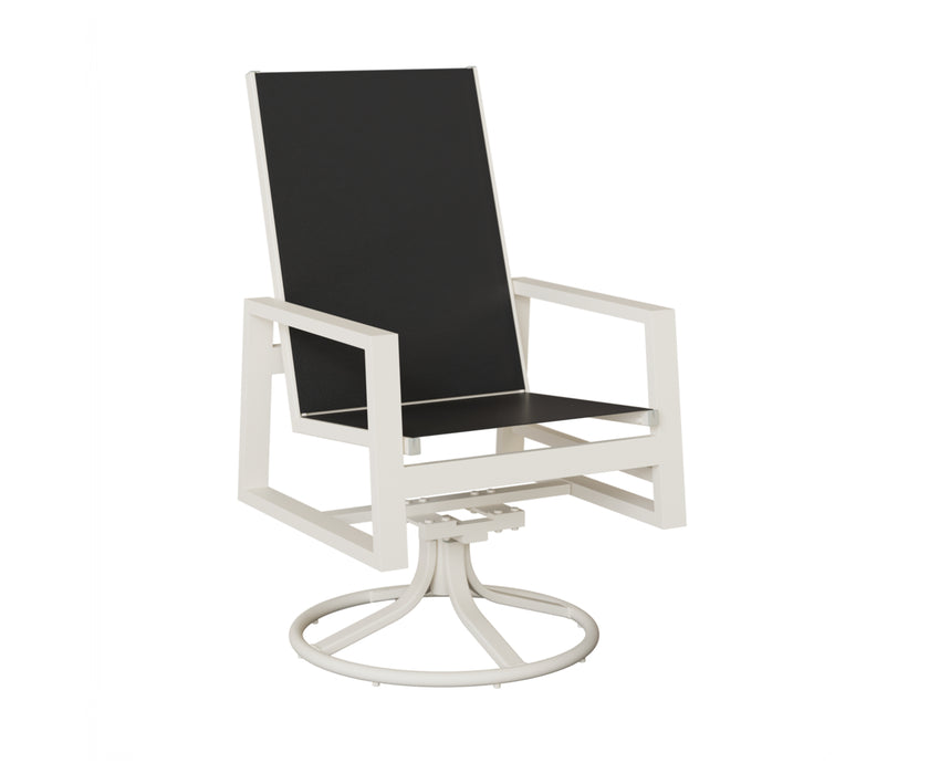 Berlin Gardens Vida High Back Swivel Rocker Dining Chair