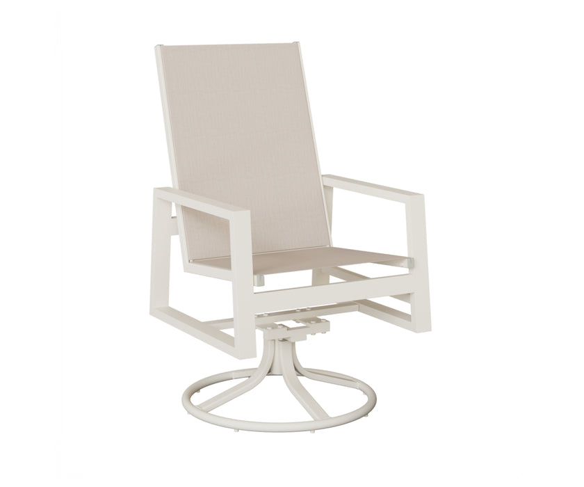 Berlin Gardens Vida High Back Swivel Rocker Dining Chair
