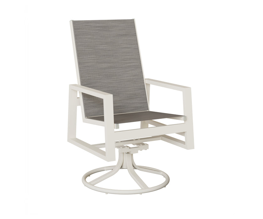 Berlin Gardens Vida High Back Swivel Rocker Dining Chair