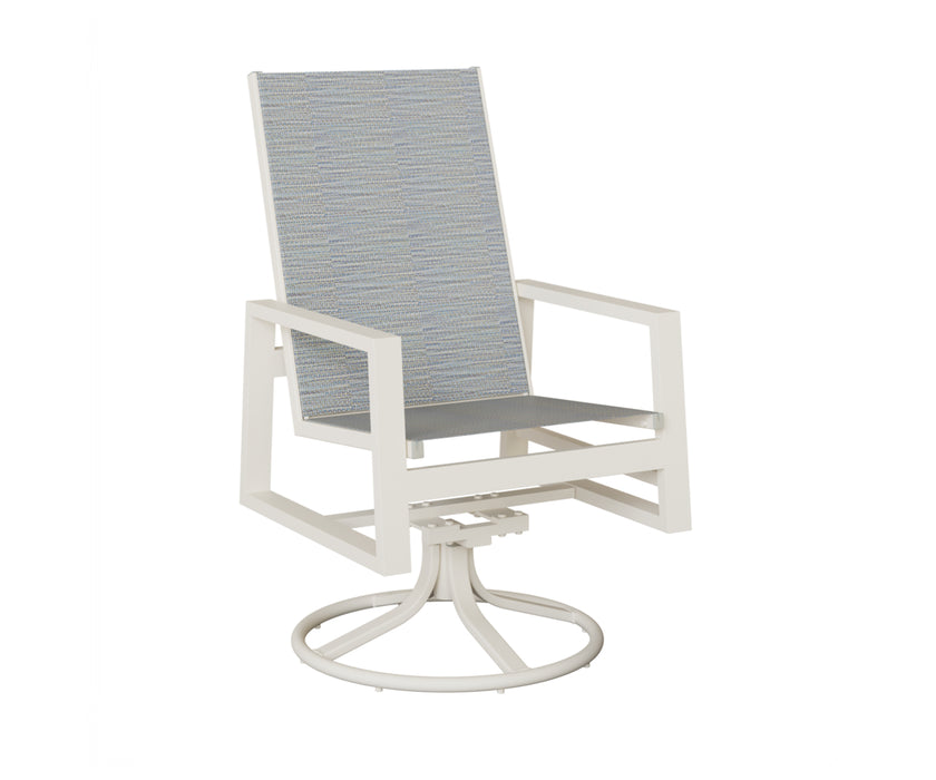 Berlin Gardens Vida High Back Swivel Rocker Dining Chair
