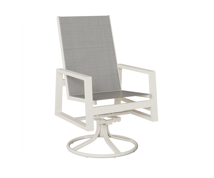 Berlin Gardens Vida High Back Swivel Rocker Dining Chair
