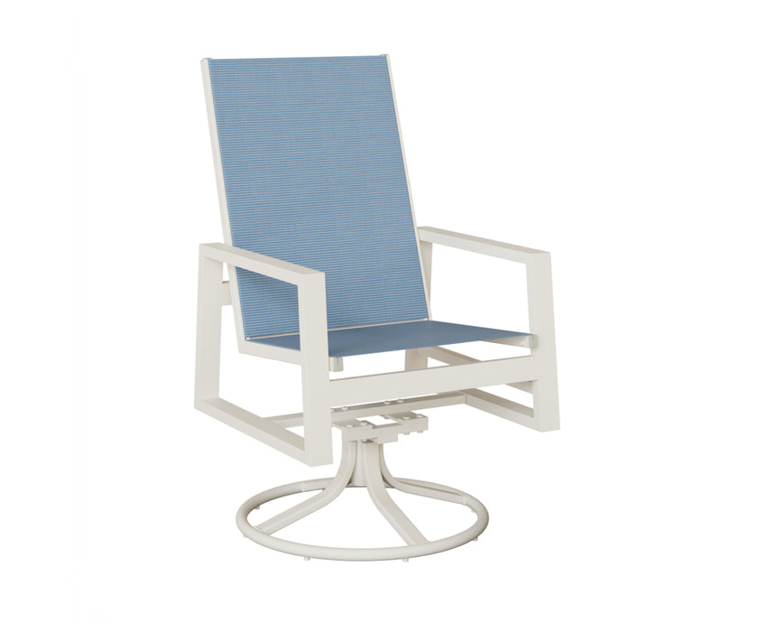 Berlin Gardens Vida High Back Swivel Rocker Dining Chair
