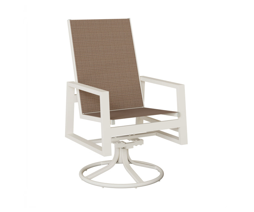 Berlin Gardens Vida High Back Swivel Rocker Dining Chair