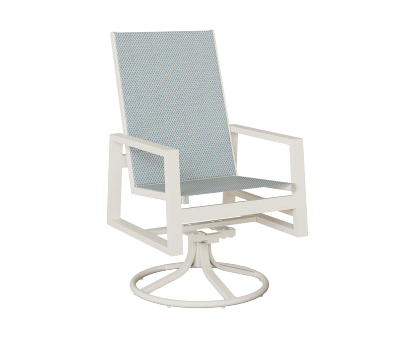 Berlin Gardens Vida High Back Swivel Rocker Dining Chair
