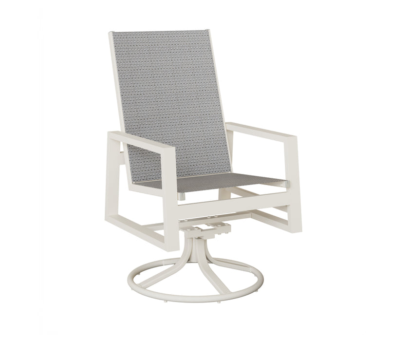 Berlin Gardens Vida High Back Swivel Rocker Dining Chair
