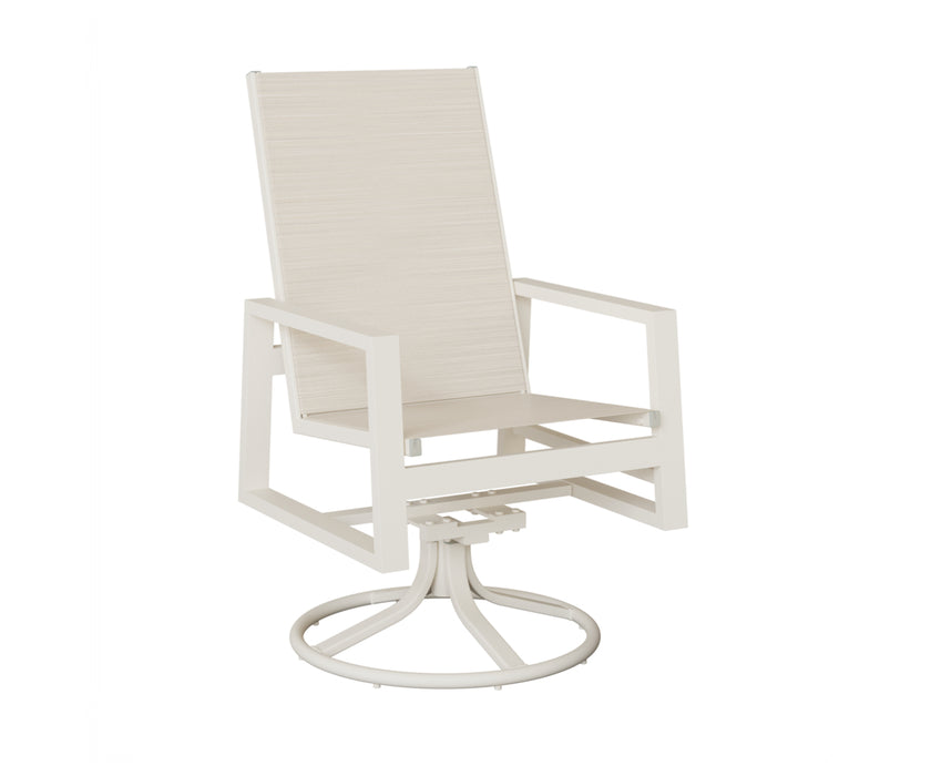 Berlin Gardens Vida High Back Swivel Rocker Dining Chair