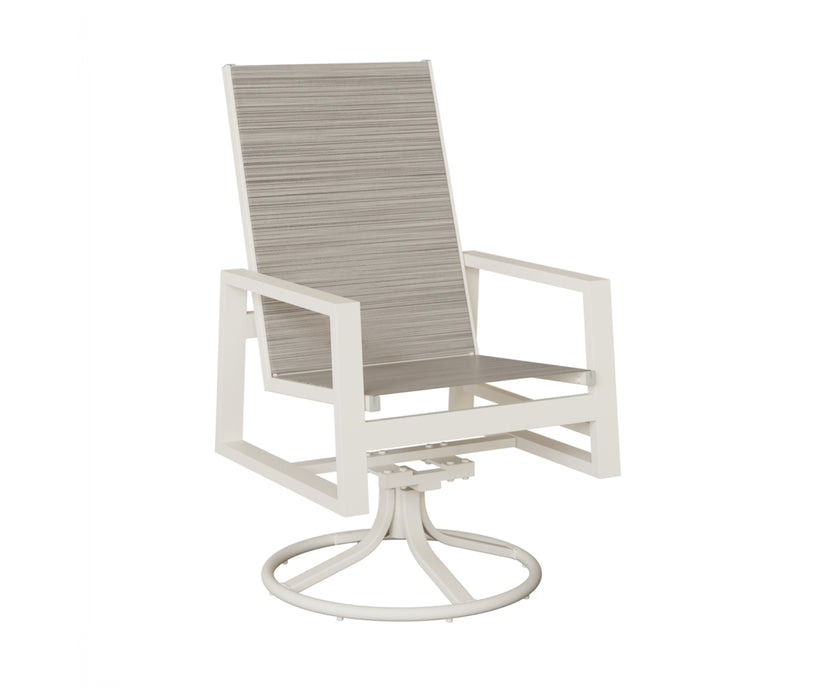 Berlin Gardens Vida High Back Swivel Rocker Dining Chair