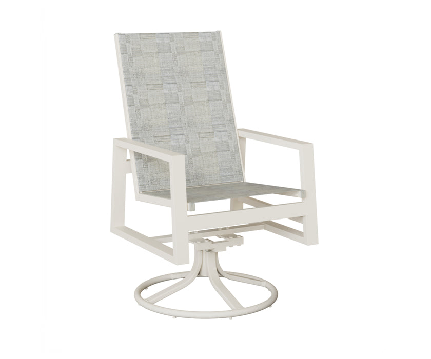 Berlin Gardens Vida High Back Swivel Rocker Dining Chair