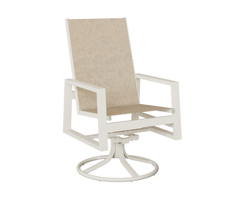 Berlin Gardens Vida High Back Swivel Rocker Dining Chair