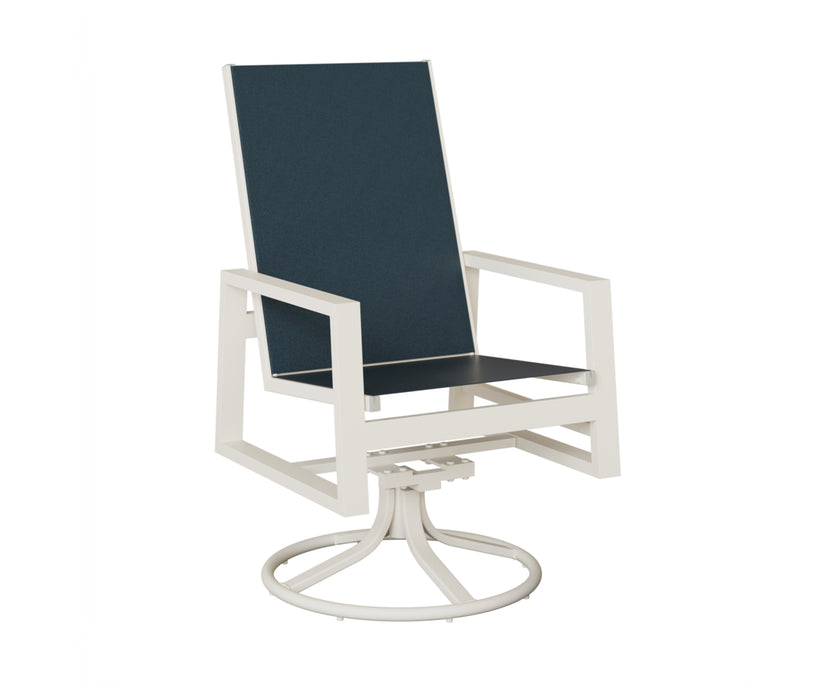 Berlin Gardens Vida High Back Swivel Rocker Dining Chair
