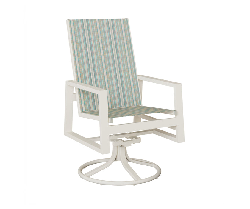 Berlin Gardens Vida High Back Swivel Rocker Dining Chair